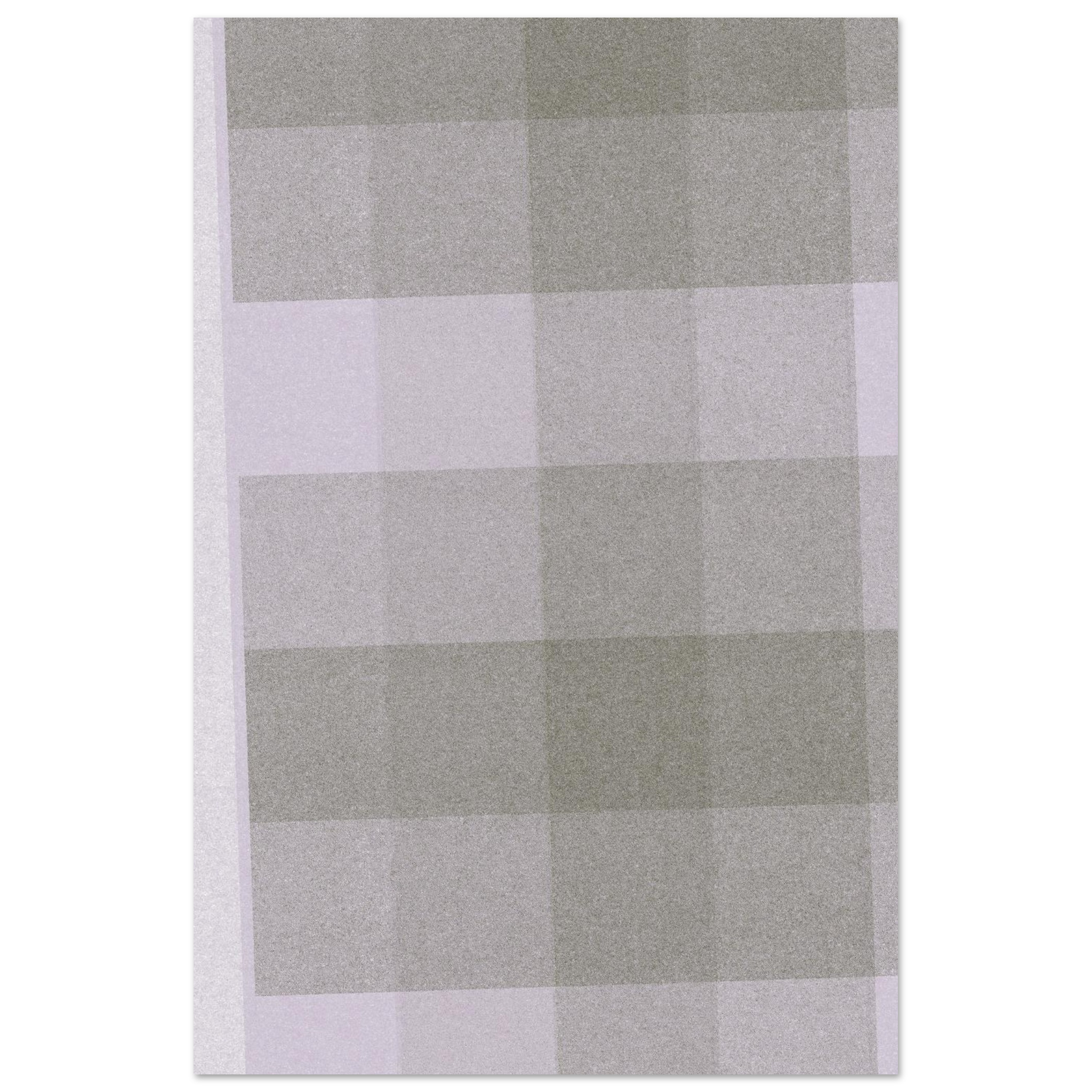 Geometric abstract print with purple and brown offset checkered grid, modern minimalist kitchen wall art